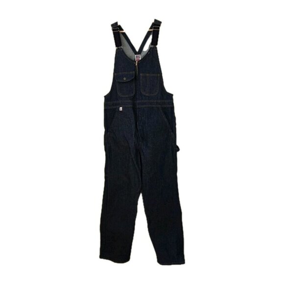 Big Bill Bib Overall Mens 36 R Navy Denim 92 NAY 47246 Carpenter Unlined Pockets